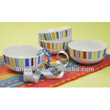 high quality colorful ceramic bowl with decal